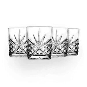 Shannon Dublin Cut Glass Old Fashioned Glasses — Set of 4 — 11oz